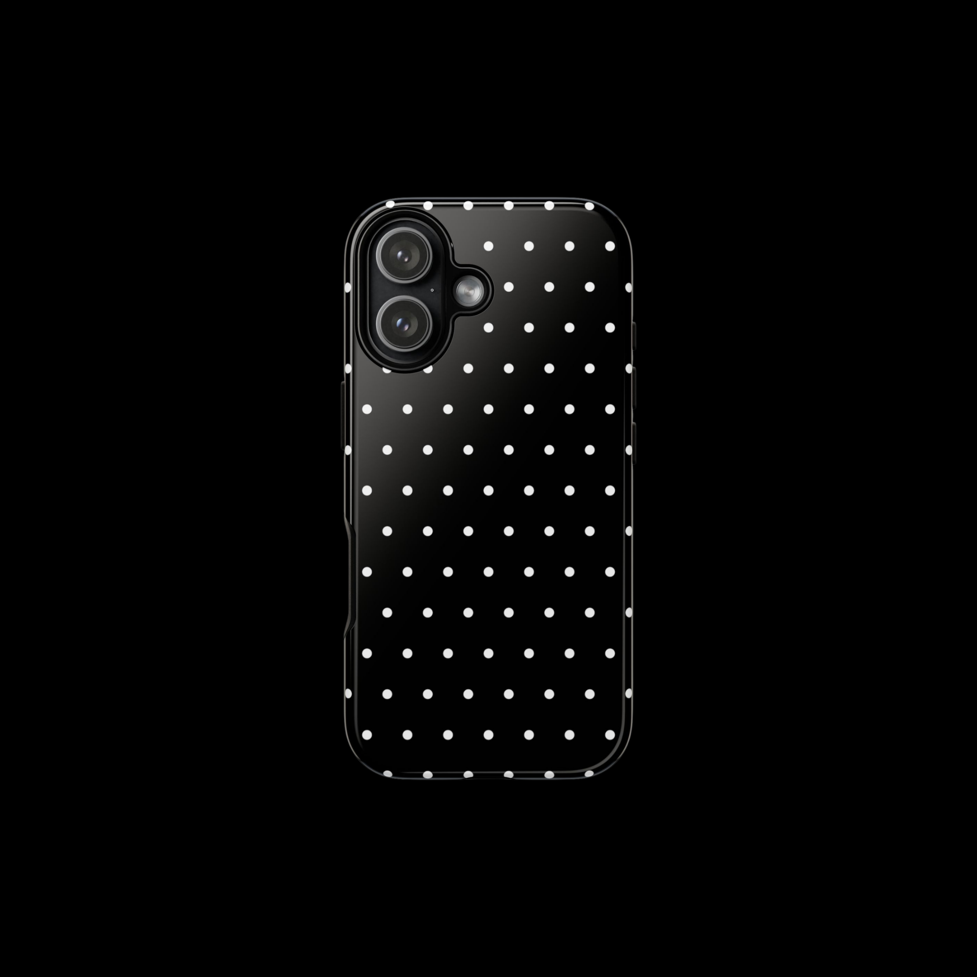 Black polka dot case