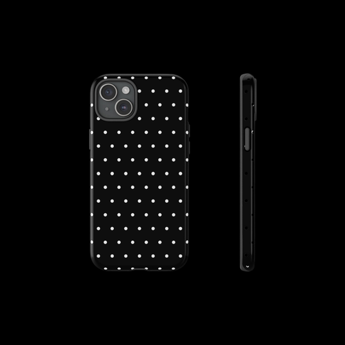 Black polka dot case